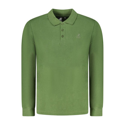 Polo Shirt by U.S. Grand Polo for men in cotton green showcases a sharp silhouette, detailed with a refined and sharp for a sophisticated finish.