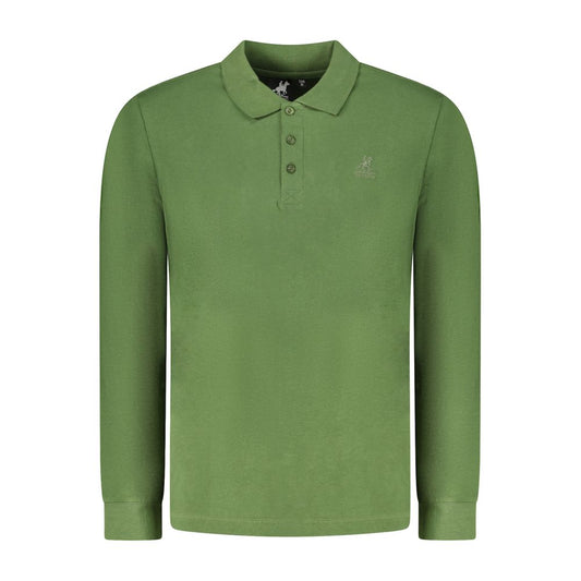 Polo Shirt by U.S. Grand Polo for men in cotton green showcases a sharp silhouette, detailed with a refined and sharp for a sophisticated finish.