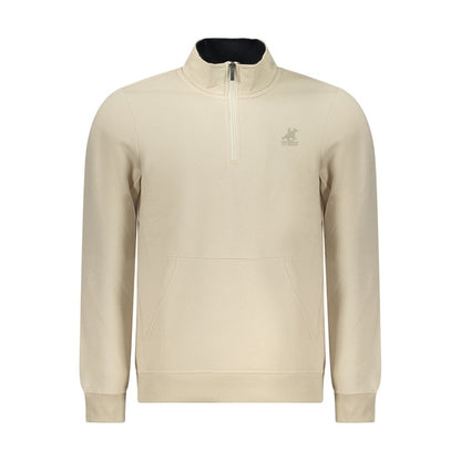 Sweatshirt by U.S. Grand Polo for men in cotton polyester beige & print features an provocated silhouette, detailed with a provocated and a refined for a sophisticated aesthetic.