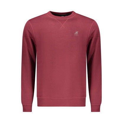 Sweatshirt by U.S. Grand Polo for men in cotton polyester red & print features an provocated silhouette, detailed with a provocated long-sleeve and a refined crew neckline for a sophisticated aesthetic.