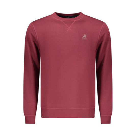 Sweatshirt by U.S. Grand Polo for men in cotton polyester red & print features an provocated silhouette, detailed with a provocated long-sleeve and a refined crew neckline for a sophisticated aesthetic.