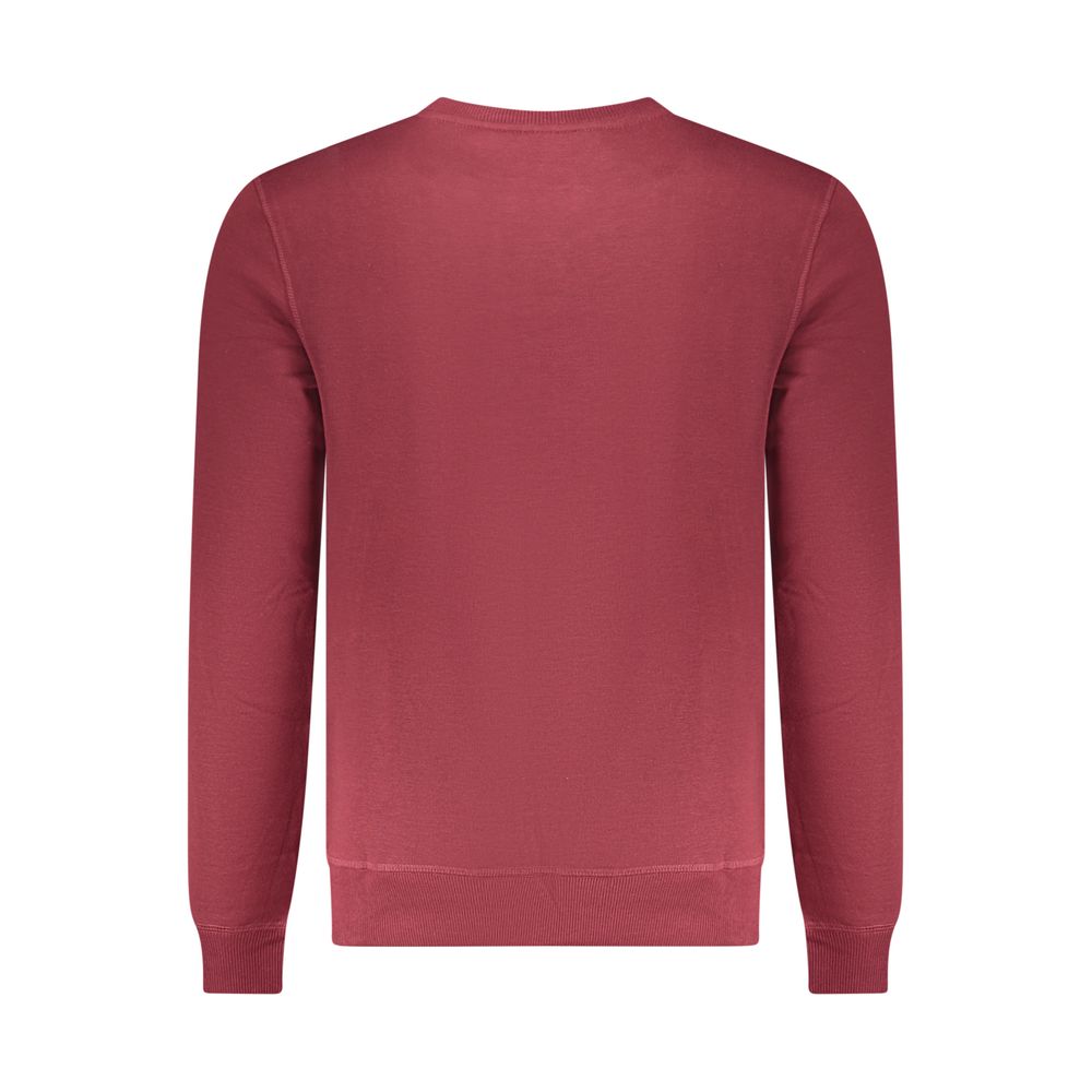 Sweatshirt by U.S. Grand Polo for men in cotton polyester red & print features an exquisite silhouette, showcasing and crew neckline details for a exquisite look.