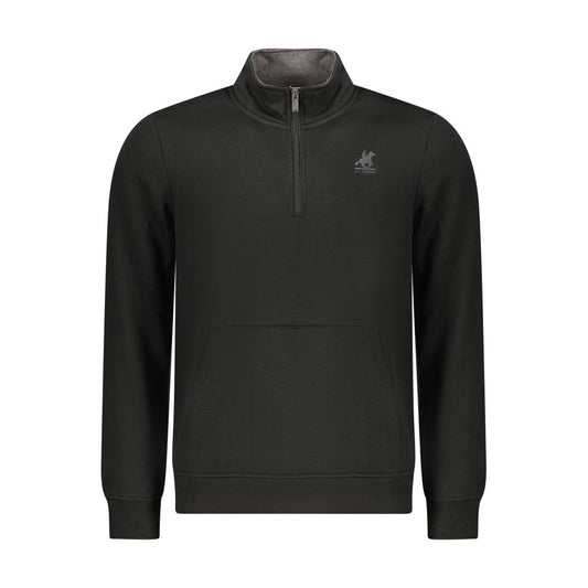 Sweatshirt by U.S. Grand Polo for men in cotton polyester black & print features an enviable silhouette, showcasing a premium long-sleeve and refined crew neckline for a truly enviable finish.