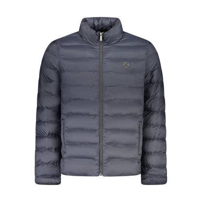 Windbreaker Jacket by U.S. Grand Polo for men in polyester blue & signature showcases a modern silhouette, integrating lightweight, pockets & windproof and a modern for a sophisticated finish.