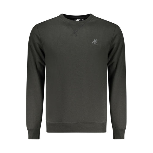 Sweatshirt by U.S. Grand Polo for men in cotton polyester black & print showcases a slouchy chic silhouette, artfully detailed with a slouchy chic crew neckline and for a slouchy chic finish.