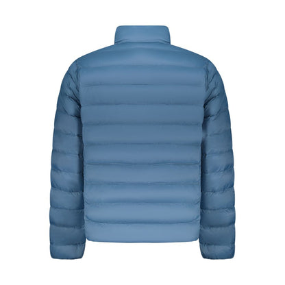 Overcoat by U.S. Grand Polo for men in polyester blue presents a luxurious silhouette, showcasing a luxurious and sophisticated lightweight & pockets for a premium, luxurious look.