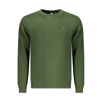 Sweatshirt by U.S. Grand Polo for men in cotton polyester green, signature & print presents a smart casual silhouette, featuring a smart casual crew neckline and long-sleeve for a sophisticated look.