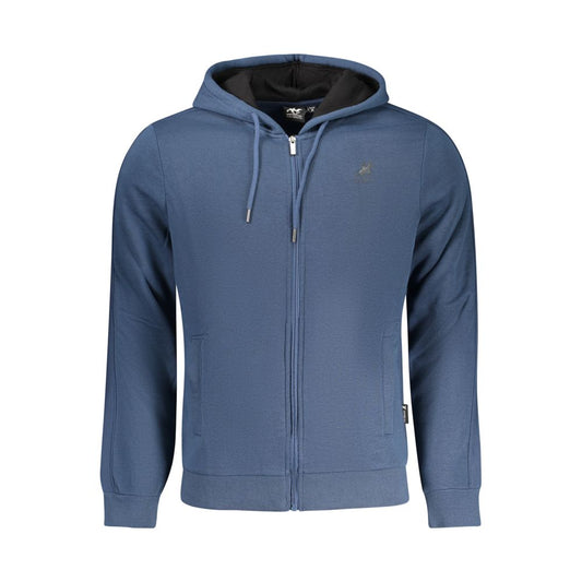 Hooded Sweatshirt Hoodie by U.S. Grand Polo for men in cotton polyester blue & print showcases a city-ready silhouette, artfully detailed with a signature hooded neckline and for a city-ready finish.