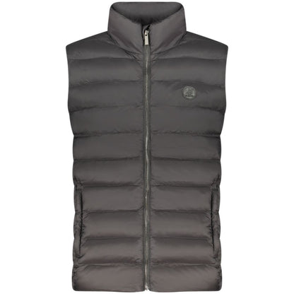 Vest by U.S. Grand Polo for men in polyester black & signature features an on trend silhouette, showcasing a sophisticated and premium lightweight & pockets for a truly on trend finish.