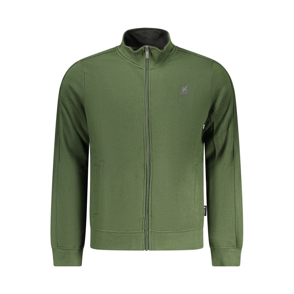 Sweatshirt by U.S. Grand Polo for men in cotton polyester green features an exquisite silhouette, showcasing and details for a exquisite look.