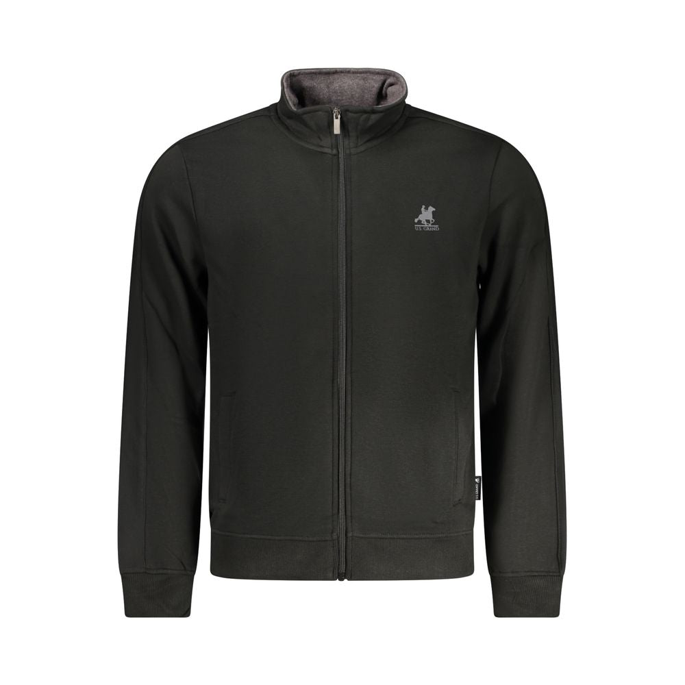 Sweatshirt by U.S. Grand Polo for men in cotton polyester black features an enviable silhouette, showcasing a premium and refined for a truly enviable finish.