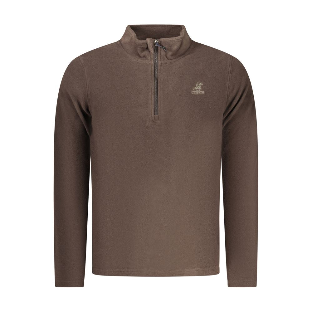 Sweatshirt by U.S. Grand Polo for men in polyester brown features an enviable silhouette, showcasing a premium and refined for a truly enviable finish.