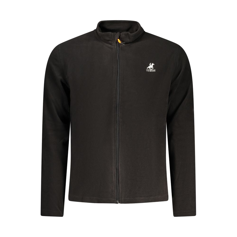 Sweatshirt by U.S. Grand Polo for men in polyester black presents a smart casual silhouette, featuring a smart casual and for a sophisticated look.