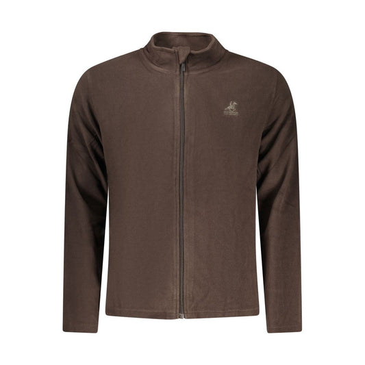 Hooded Sweatshirt Hoodie by U.S. Grand Polo for men in polyester brown features an dramatic silhouette, showcasing a sophisticated hooded neckline and dramatic for a refined, modern aesthetic.