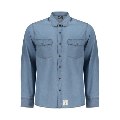 Polo Shirt by U.S. Grand Polo for men in denim cotton azzurro & signature features a eye catching silhouette, showcasing a refined and for a eye catching finish.