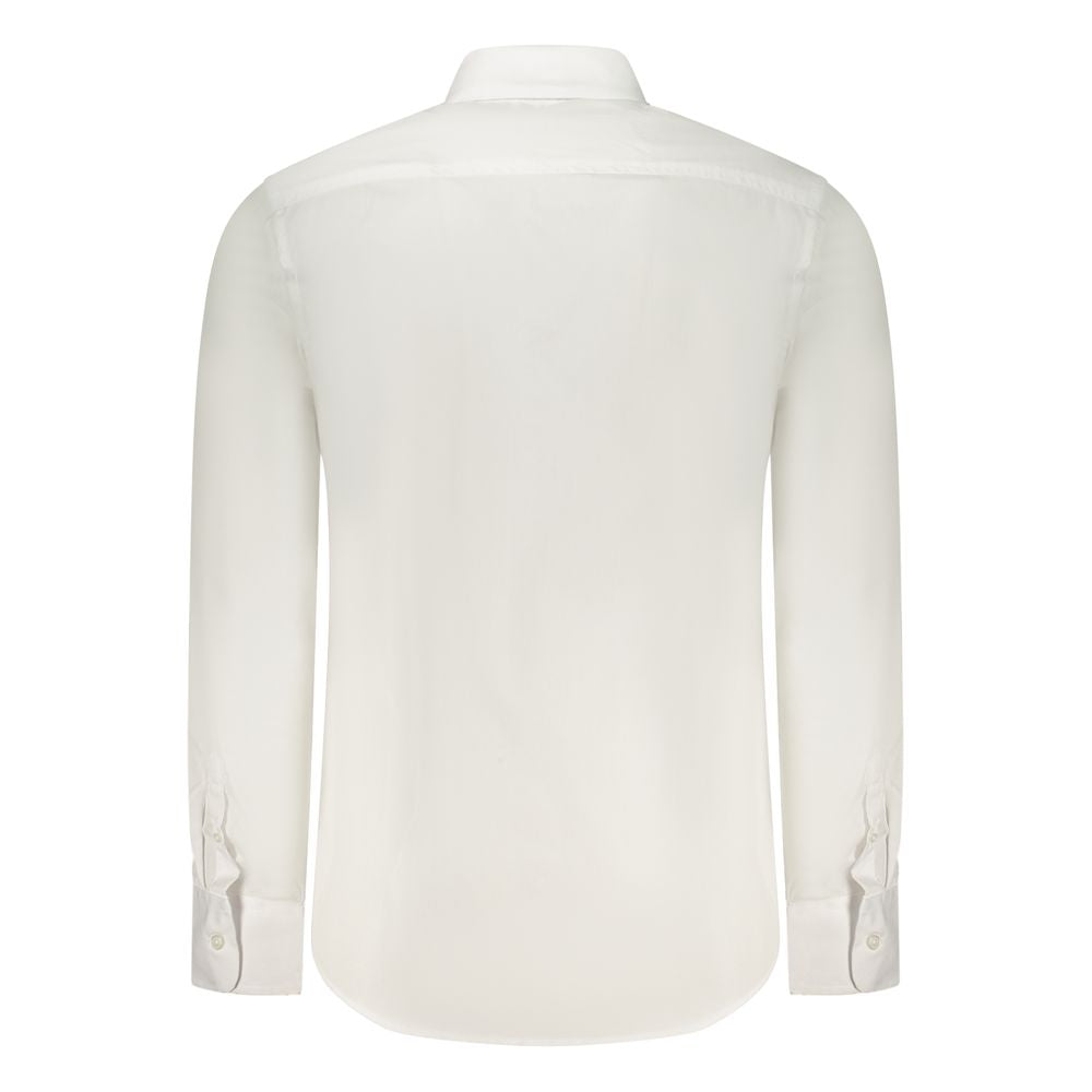 Dress Shirt by U.S. Grand Polo for men in cotton white features an architectural silhouette with a refined and elegant for a architectural look.
