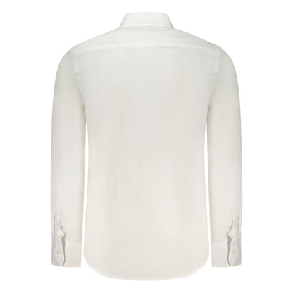 Dress Shirt by U.S. Grand Polo for men in cotton white features an architectural silhouette with a refined and elegant for a architectural look.