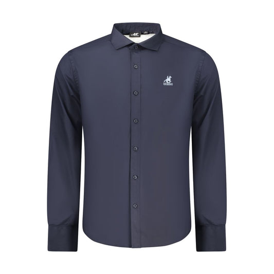 Dress Shirt by U.S. Grand Polo for men in cotton blue, featuring a nuanced and nuanced for a sophisticated finish.