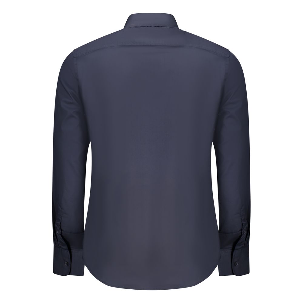 Dress Shirt by U.S. Grand Polo for men in cotton blue features an architectural silhouette with a refined and elegant for a architectural look.