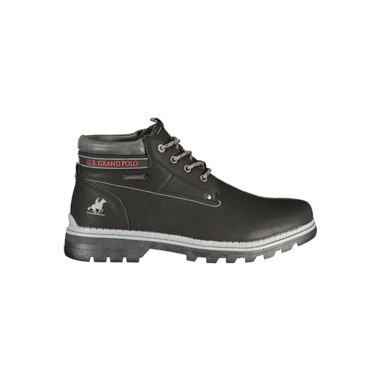 Ankle Boots by U.S. Grand Polo for men in polyester & polyurethane black, brown & signature showcases a ergonomic silhouette from the Men's Polyester & Polyurethane Ankle Boots collection, featuring a ergonomic and a ergonomic .