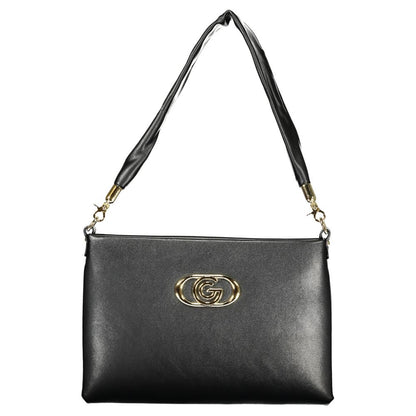 Shoulder Handbag by Gabriella G By Gabriella Gucci for women in polyurethane black features a signature silhouette, showcasing a secure zipper and signature internal-pockets with versatile shoulder-strap & adjustable-strap for a sophisticated look.
