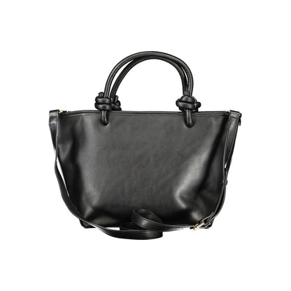 Handbag by Gabriella G By Gabriella Gucci for women in polyurethane black & signature features a signature silhouette, showcasing a secure snap and signature internal-pockets with versatile shoulder-strap, adjustable-strap & handle for a sophisticated look.