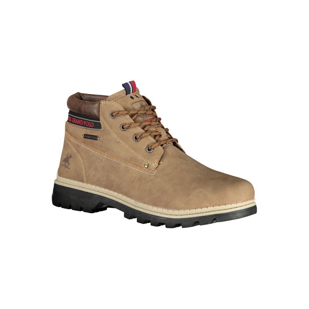Ankle Boots by U.S. Grand Polo for men in polyester & polyurethane brown & print showcases a ergonomic silhouette from the Men's Polyester & Polyurethane Ankle Boots collection, featuring a ergonomic and a ergonomic .
