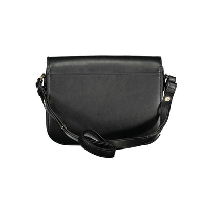 2-in-1 Shoulder & Crossbody Travel Tote Handbag by Gabriella G By Gabriella Gucci for women in polyurethane black presents a ornamental silhouette, showcasing a secure snap, ample internal-pockets, and versatile crossbody-strap, shoulder-strap, adjustable-strap & handle for a ornamental finish.