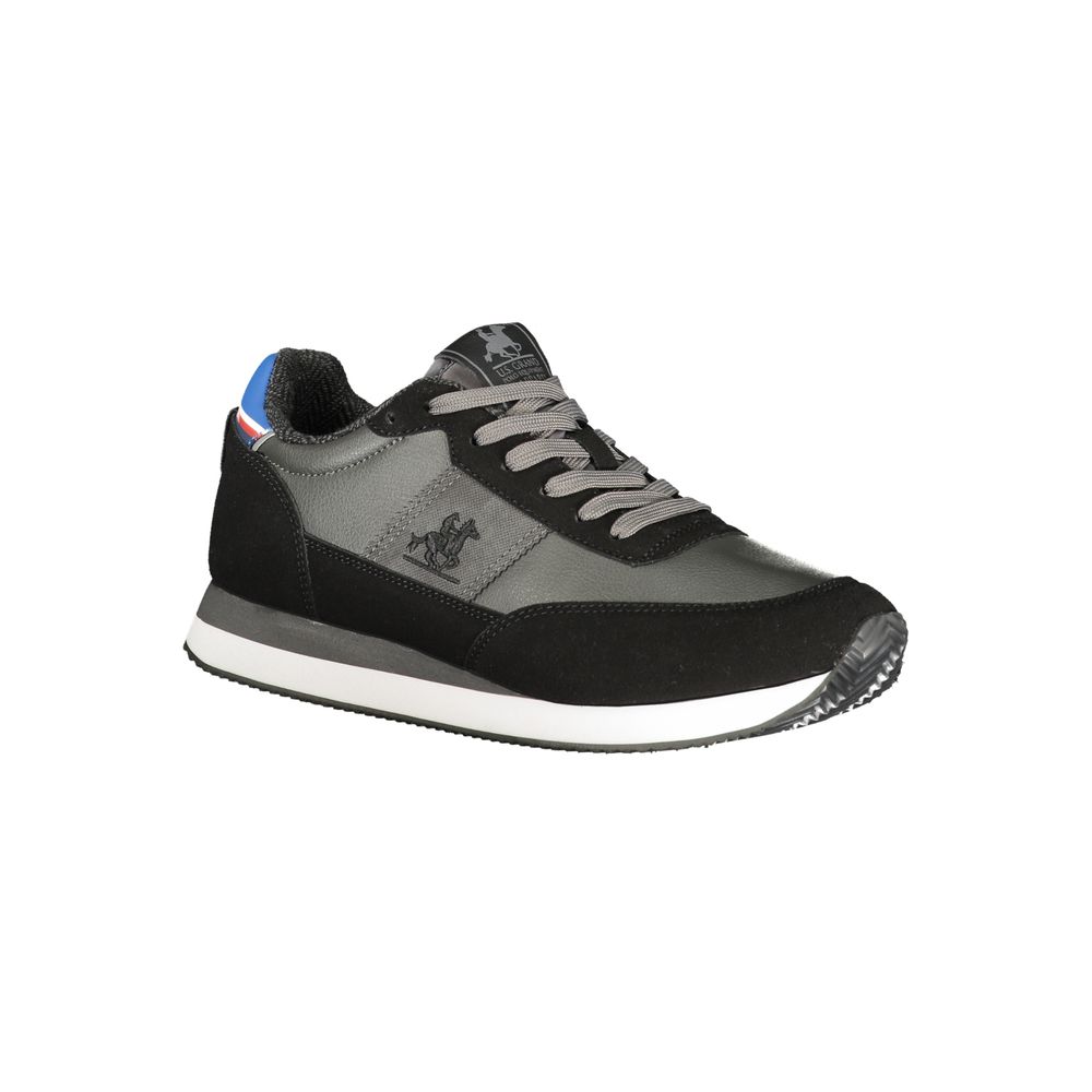 U.S. Grand Polo Men's Athletic Polyester & Polyurethane Sneakers - Black