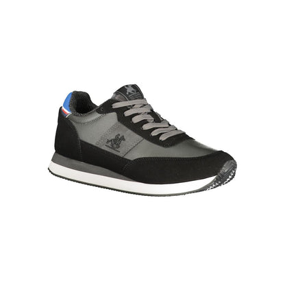 U.S. Grand Polo Men's Athletic Polyester & Polyurethane Sneakers - Black
