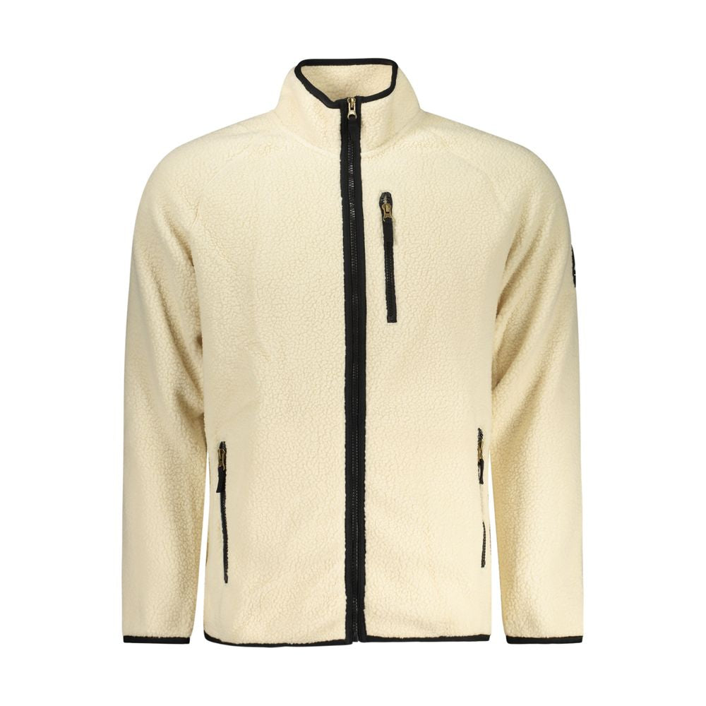 Sweatshirt by U.S. Grand Polo for men in sheep leather & plush polyester white features an exquisite silhouette, showcasing and details for a exquisite look.