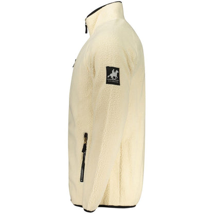 Sweatshirt by U.S. Grand Polo for men in sheep leather & plush polyester white showcases a slouchy chic silhouette, artfully detailed with a slouchy chic and for a slouchy chic finish.