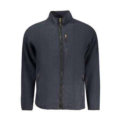 Sweatshirt by U.S. Grand Polo for men in sheep leather & plush polyester blue features an magnificent silhouette, showcasing a sophisticated and detail for a truly magnificent finish.