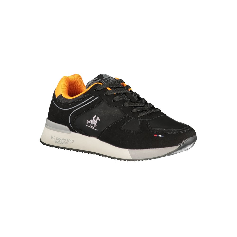 Athletic Sneakers U.S. Grand Polo men polyester & polyurethane black featuring a avant-garde Men's Athletic Polyester & Polyurethane Sneakers design with a avant-garde athletic style for a refined finish.