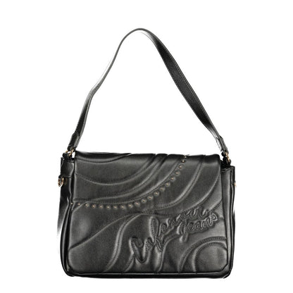 Cafenoir Polyurethane Shoulder Handbag - Black