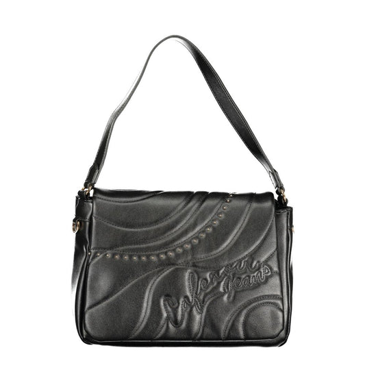 Cafenoir Polyurethane Shoulder Handbag - Black