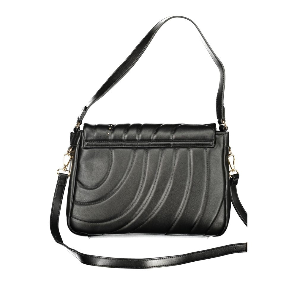 Cafenoir Polyurethane Shoulder Handbag - Black