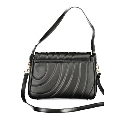 Cafenoir Polyurethane Shoulder Handbag - Black