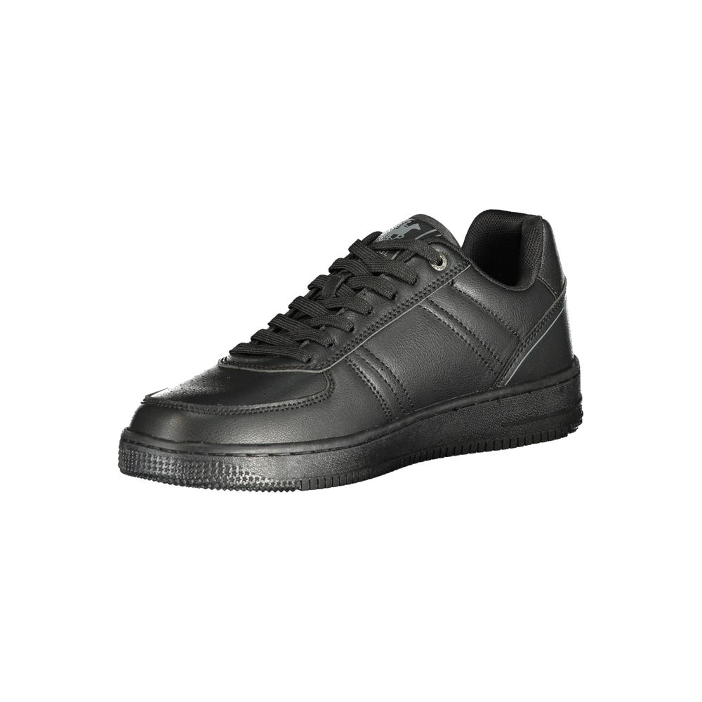 Athletic Sneakers by U.S. Grand Polo for men in polyester & polyurethane black & print showcases an impeccable silhouette, defined by an impeccable athletic style design that perfectly captures the essence of the Men's Athletic Polyester & Polyurethane Sneakers.