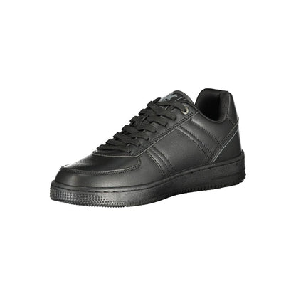 Athletic Sneakers by U.S. Grand Polo for men in polyester & polyurethane black & print showcases an impeccable silhouette, defined by an impeccable athletic style design that perfectly captures the essence of the Men's Athletic Polyester & Polyurethane Sneakers.