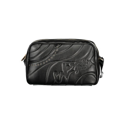 Shoulder Handbag by Cafenoir for women in polyurethane black features a refined silhouette, showcasing a secure zipper, organized external-pockets & internal-pockets, and versatile shoulder-strap & adjustable-strap for a refined finish.