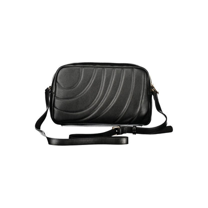 Shoulder Handbag by Cafenoir for women in polyurethane black features a exquisite silhouette, showcasing a secure zipper and exquisite external-pockets & internal-pockets with versatile shoulder-strap & adjustable-strap for a exquisite finish.