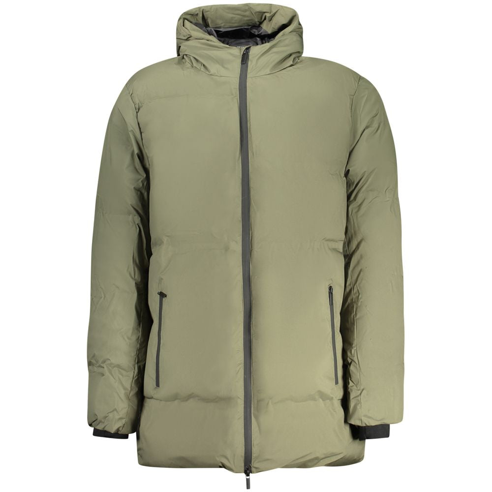 This Parka by U.S. Grand Polo for men in polyester & polyurethane green & brown presents a enveloping silhouette, meticulously detailed with pockets and a enveloping .