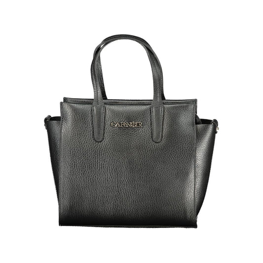 Crossbody Handbag by Cafenoir for women in polyurethane black features a refined silhouette, showcasing a secure zipper, organized , and versatile crossbody-strap, shoulder-strap, adjustable-strap & handle for a refined finish.