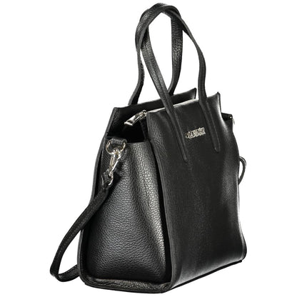 Crossbody Handbag by Cafenoir for women in polyurethane black features a refined silhouette, showcasing a secure zipper, organized , and versatile crossbody-strap, shoulder-strap, adjustable-strap & handle for a refined finish.