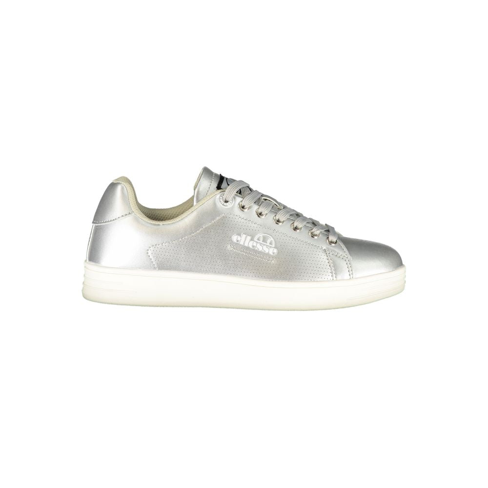 Athletic Sneakers by Ellesse for women in polyester & polyurethane blue, gray & print presents a sleek silhouette, perfectly capturing the athletic style essence of Essence Women's Athletic Polyester & Polyurethane Sneakers with its sleek design and premium finish.