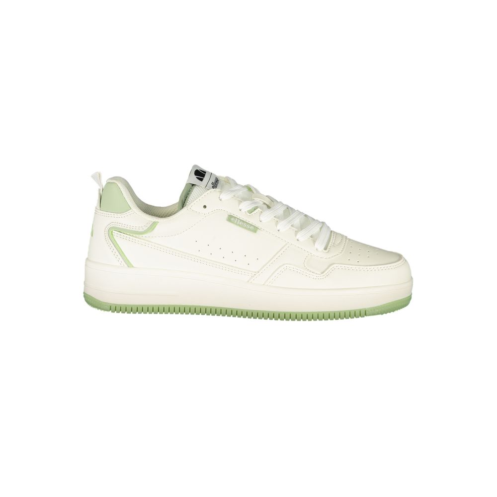 Athletic Sneakers Ellesse women polyester & polyurethane green & white featuring a avant-garde Women's Athletic Polyester & Polyurethane Sneakers design with a avant-garde athletic style for a refined finish.