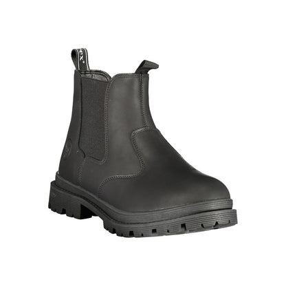 Ankle Boots by Avirex for men in polyester & polyurethane black & print showcases a ergonomic silhouette from the Men's Polyester & Polyurethane Ankle Boots collection, featuring a ergonomic and a ergonomic .