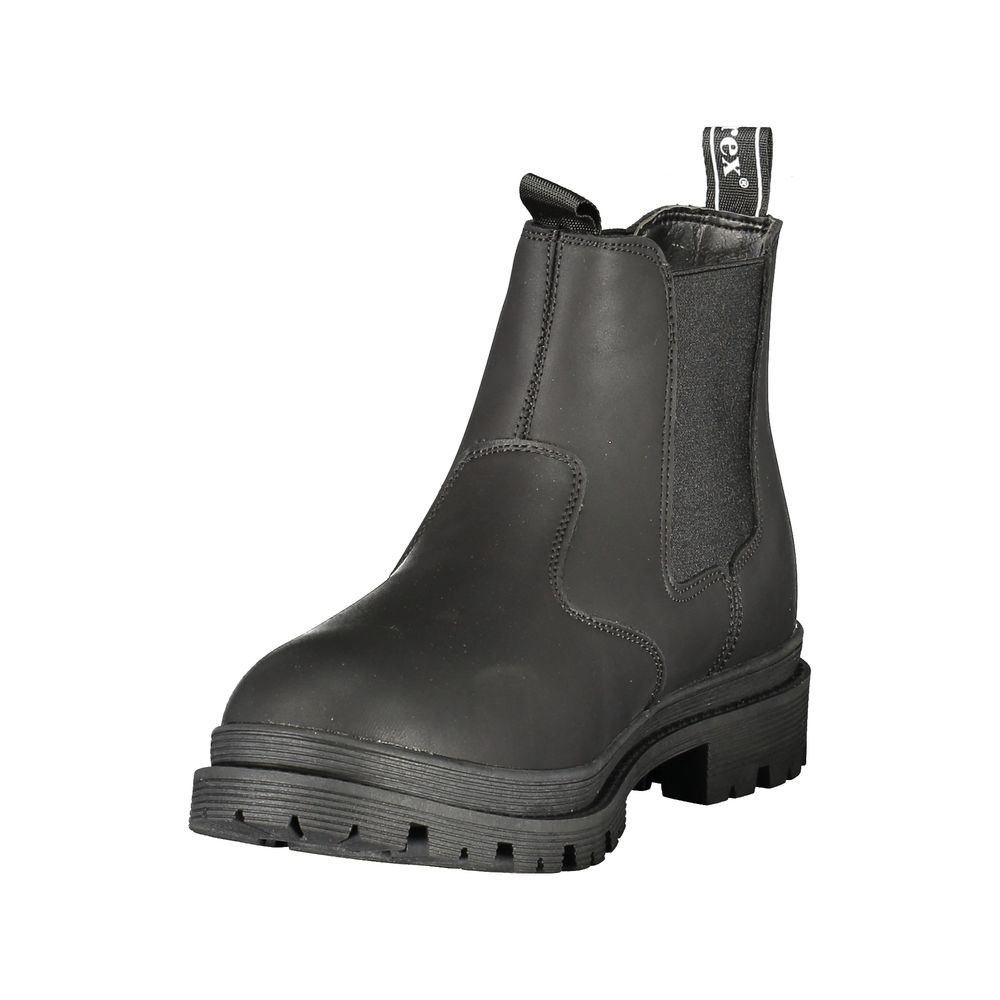 Ankle Boots by Avirex for men in polyester & polyurethane black & print features an high-performance silhouette, showcasing the sophisticated design of the Men's Polyester & Polyurethane Ankle Boots with a and a refined .