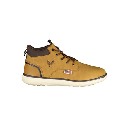 Lace-Up Ankle Boots by Avirex for men in polyester & polyurethane brown features an performance-driven Men's Polyester & Polyurethane Lace-Up Ankle Boots silhouette, defined by a sophisticated and a performance-driven .